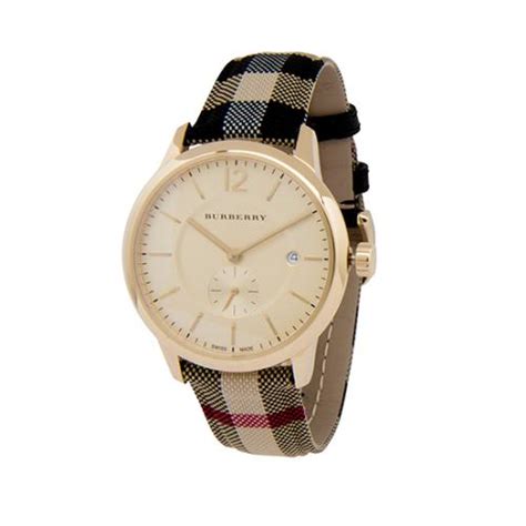 burberry honey check strap ladies watch|Burberry watch straps only.